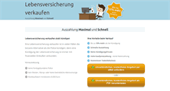 Desktop Screenshot of lebensversicherung-verkaufen.de