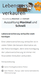 Mobile Screenshot of lebensversicherung-verkaufen.de