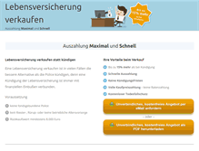 Tablet Screenshot of lebensversicherung-verkaufen.de
